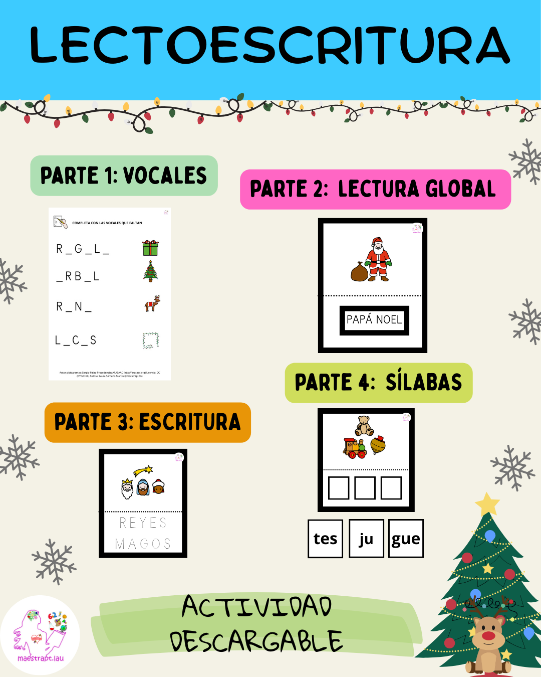 Lectoescritura Navidad